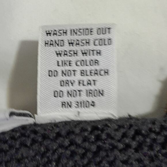 Ugly Christmas Sweater Vest Large Poinsettias Beaded Ornaments Kim Rogers Black - Picture 15 of 15